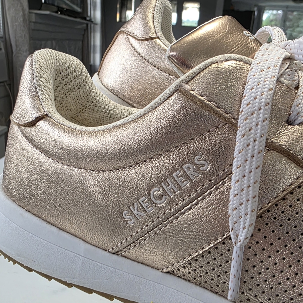 Skechers Gold Lace-Up Sneakers - Picture 5 of 9